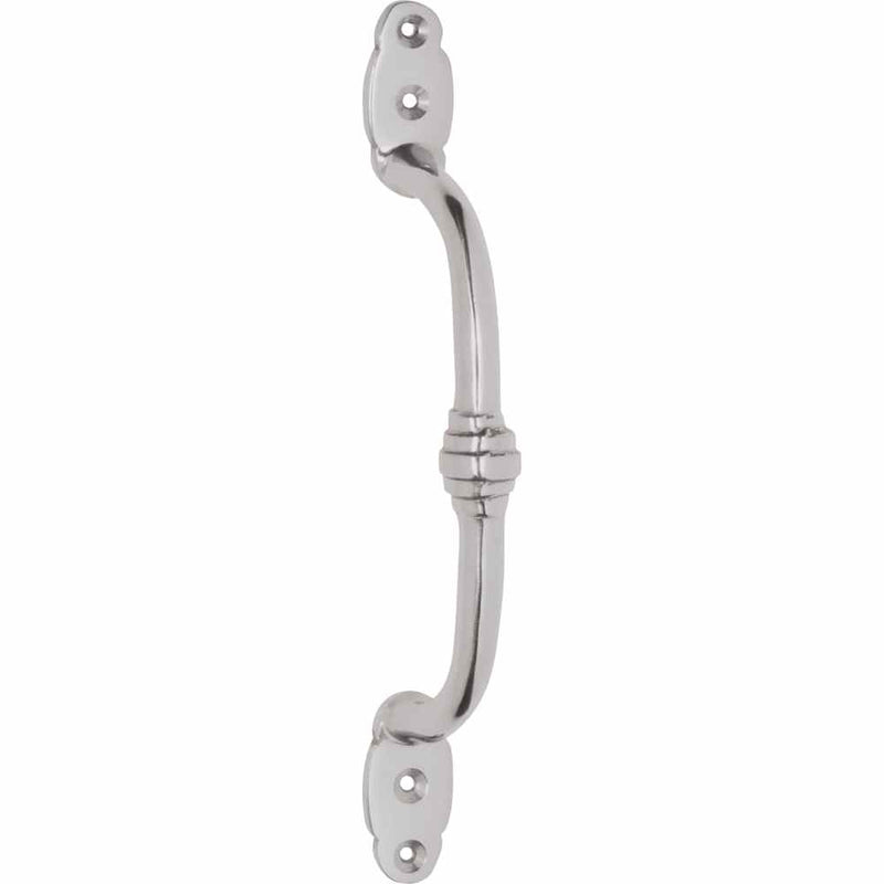Pull Handle Offset Banded Satin Chrome 180mm