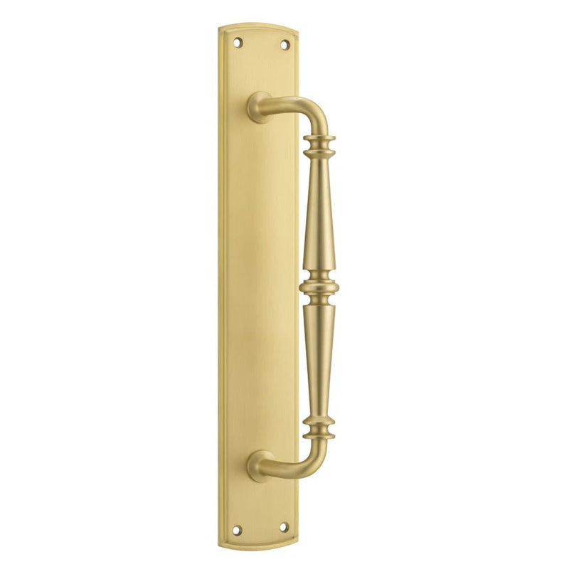 Pull Handle Sarlat Backplate Brushed Gold PVD 380mm