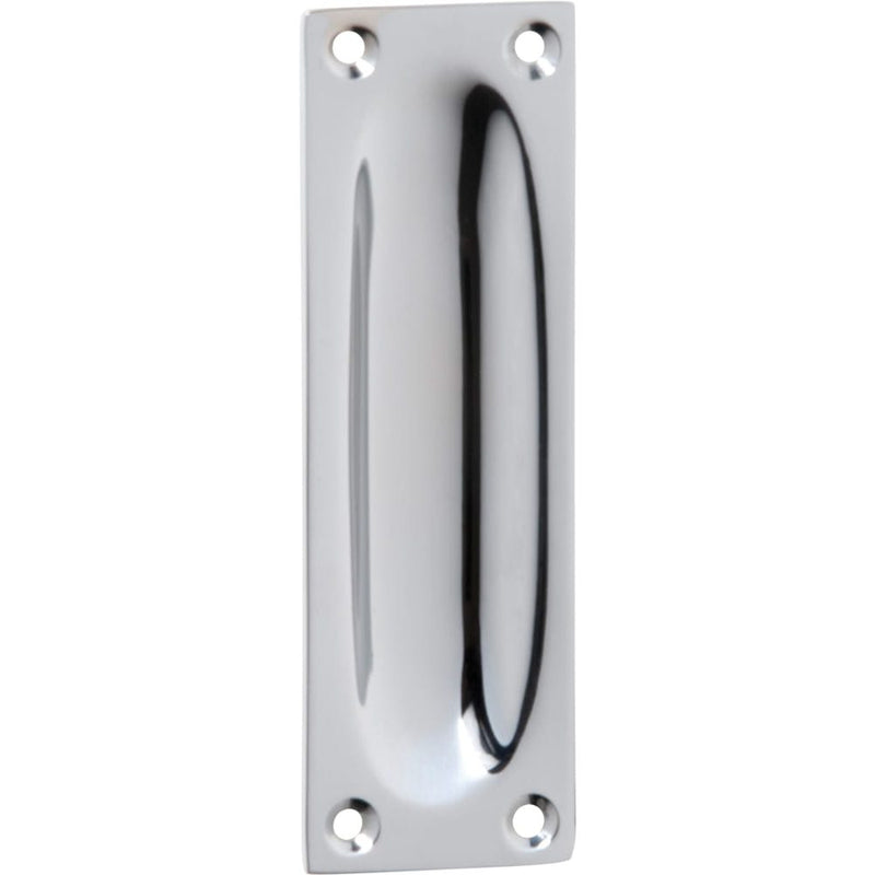 Sliding Door Pull Classic Small Satin Chrome H88xW28mm