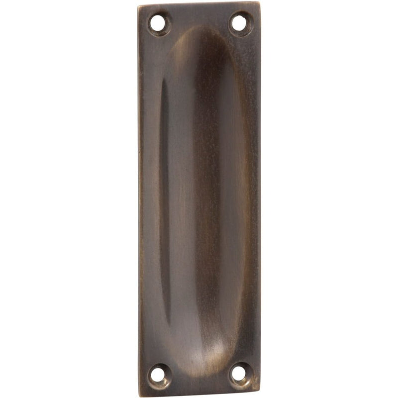 Sliding Door Pull Classic Small Antique Brass H88xW28mm