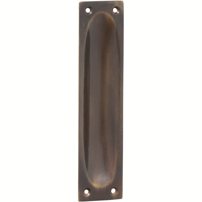 Sliding Door Pull Classic Large Antique Brass H140xW32mm