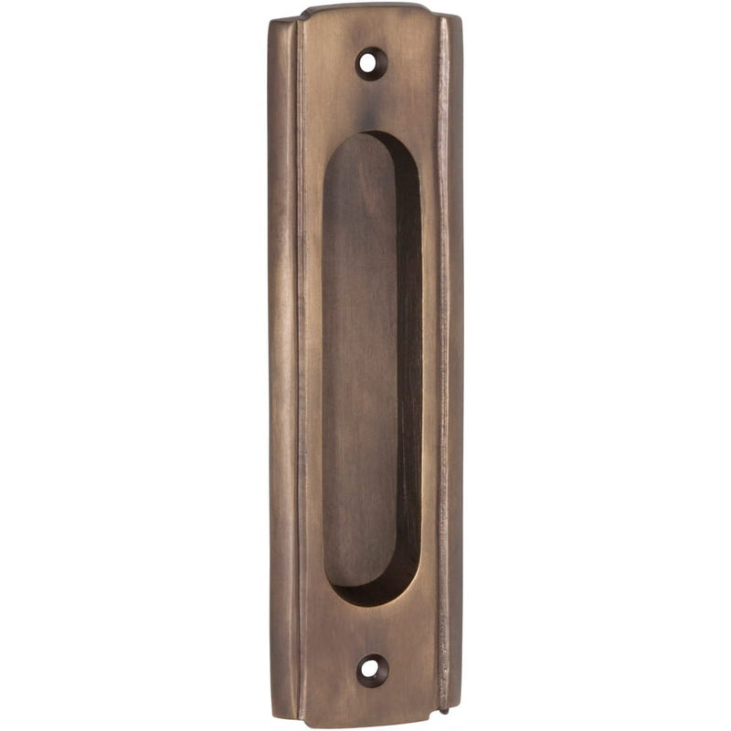 Sliding Door Pull Traditional Antique Brass H150xW43mm