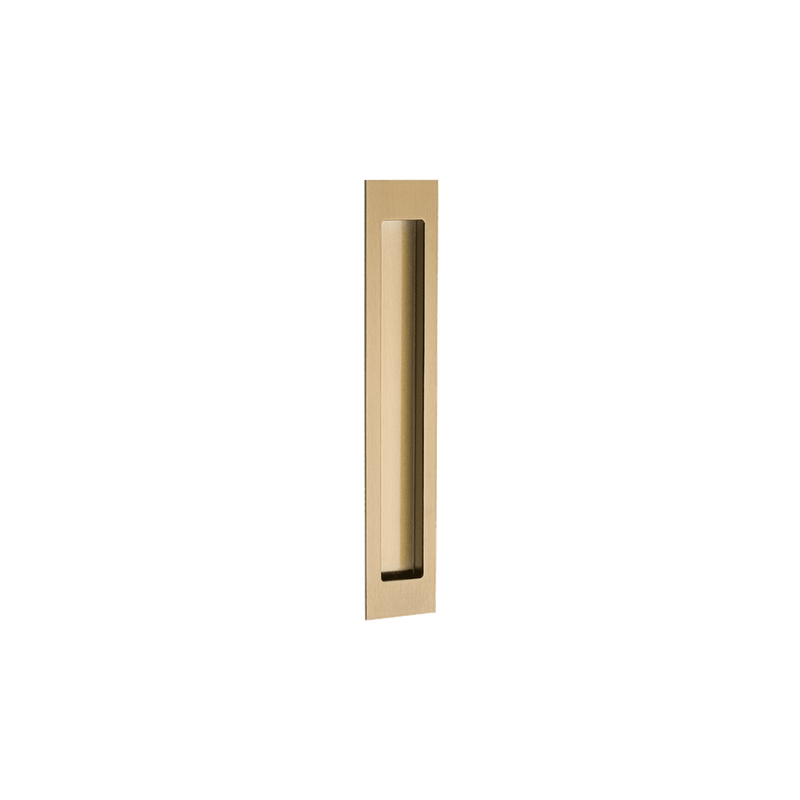 Zanda Flush Pull Verve Satin Brass 200x37mm