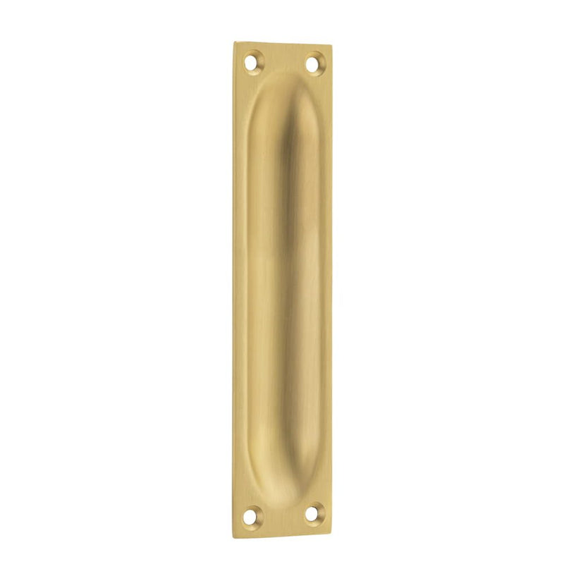 Sliding Door Pull Classic Large Satin Brass H140xW32mm