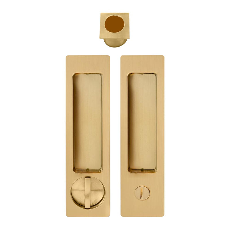 Windsor Cavity Suite Ultra Privacy Set Matt Satin Brass