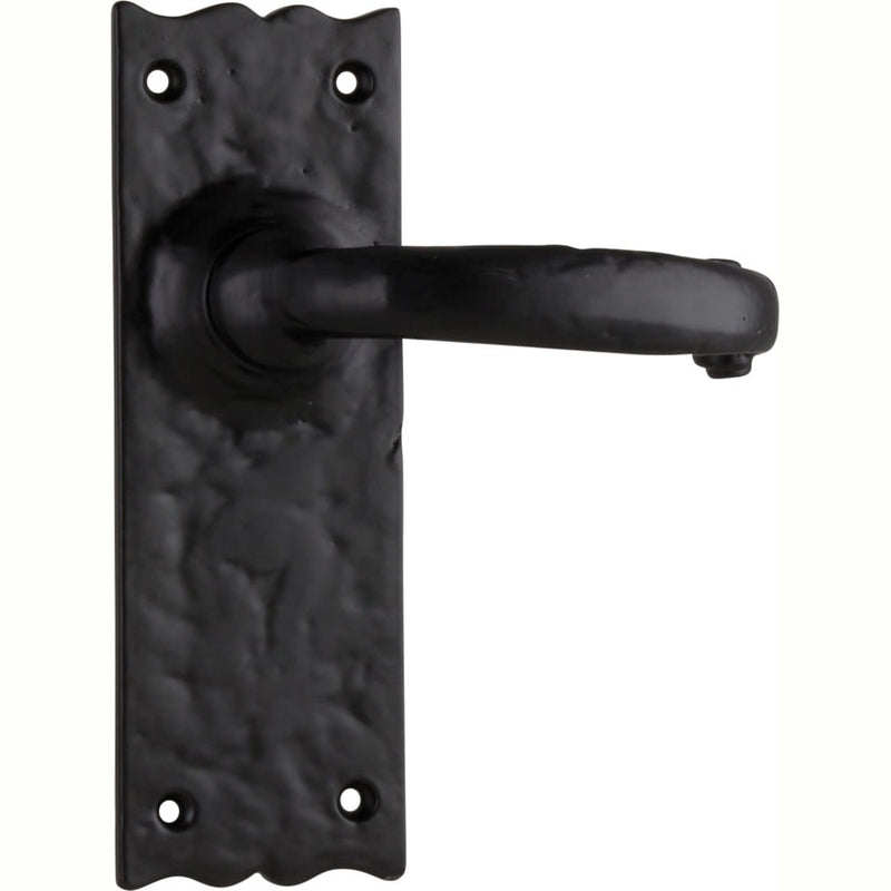Door Lever Gloucester Iron Latch Pair Matt Black
