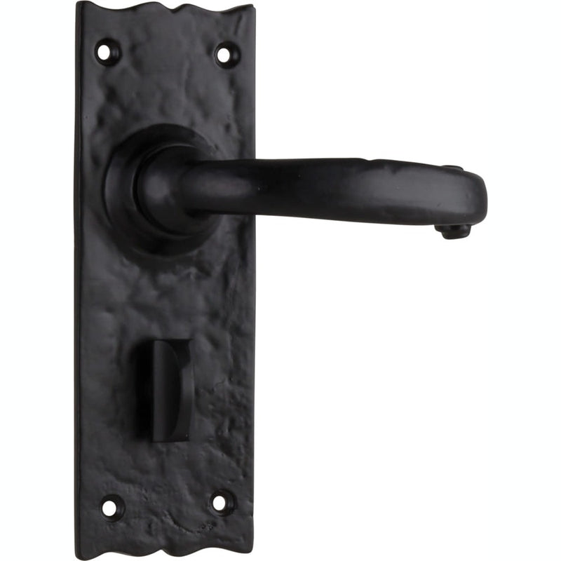 Door Lever Gloucester Iron Privacy Pair Matt Black