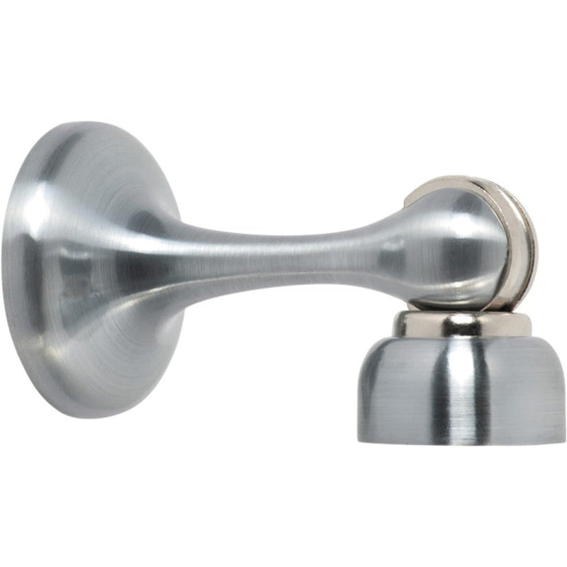 Door Stop Magnetic Satin Chrome D44xP93mm