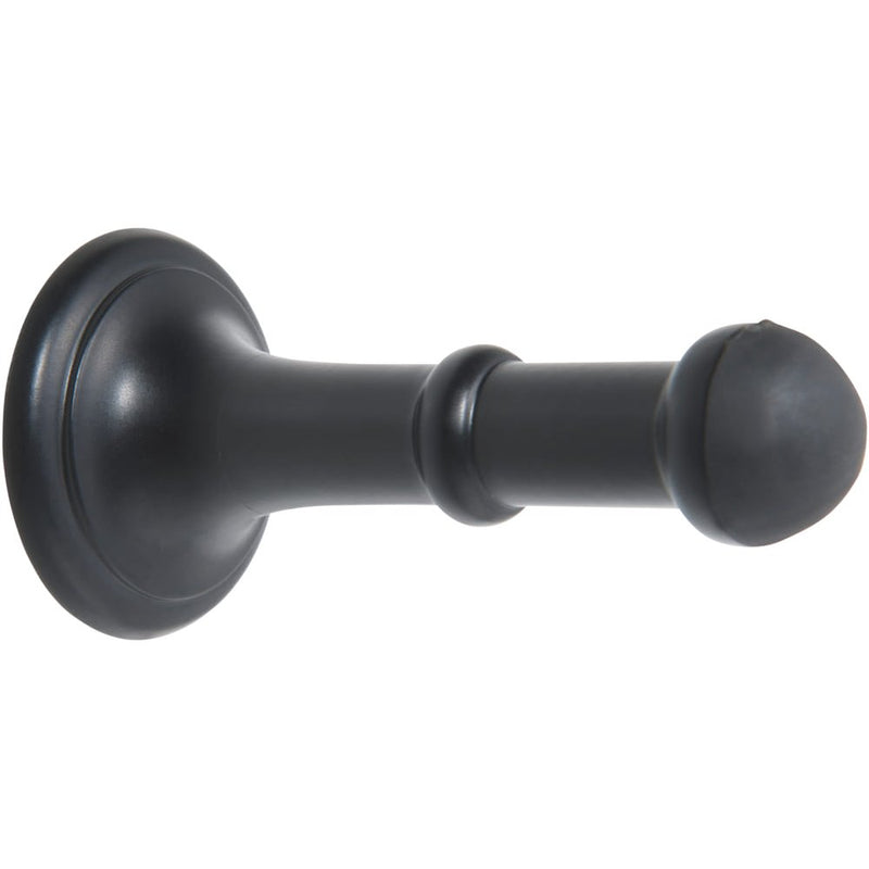 Door Stop Concealed Fix Small Matt Black D43xP80mm