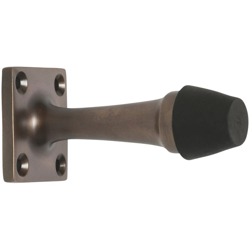 Door Stop Traditional Antique Brass H35xW35xP75mm
