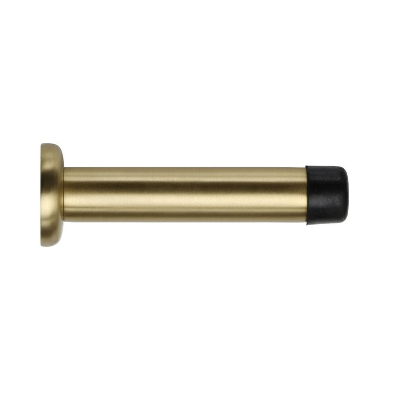 Zanda Door Stop Satin Brass Concealed Fix 85mm