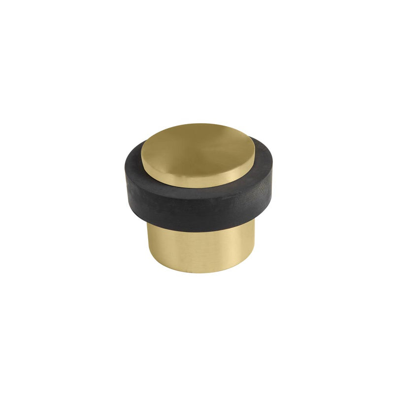 Windsor Door Stop Floor Mounted 38mm Matt Satin Brass
