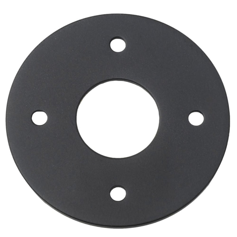 Adaptor Plate Pair Round Rose Matt Black D60mm