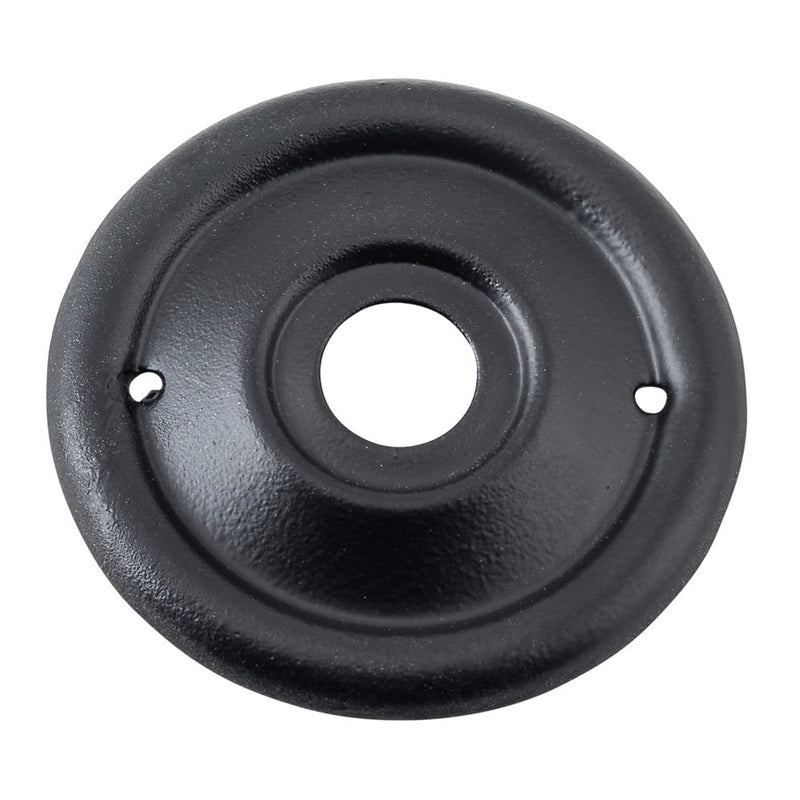 Backplate For Milled Edge Mortice Knob Pair Matt Black D46mm