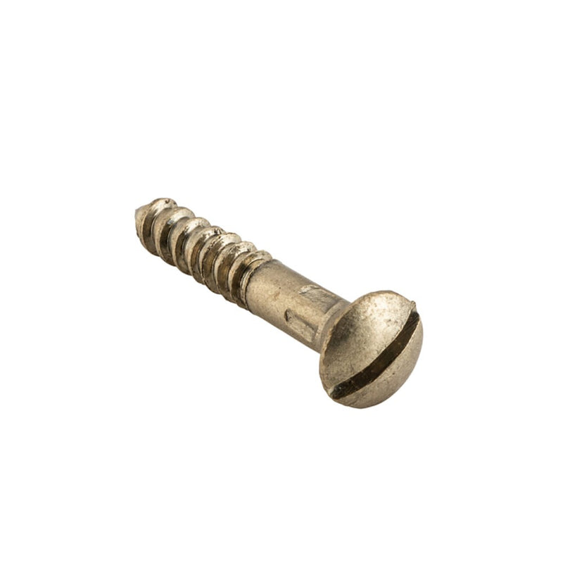 Screw Domed Head Satin Brass 19mm PKT 50