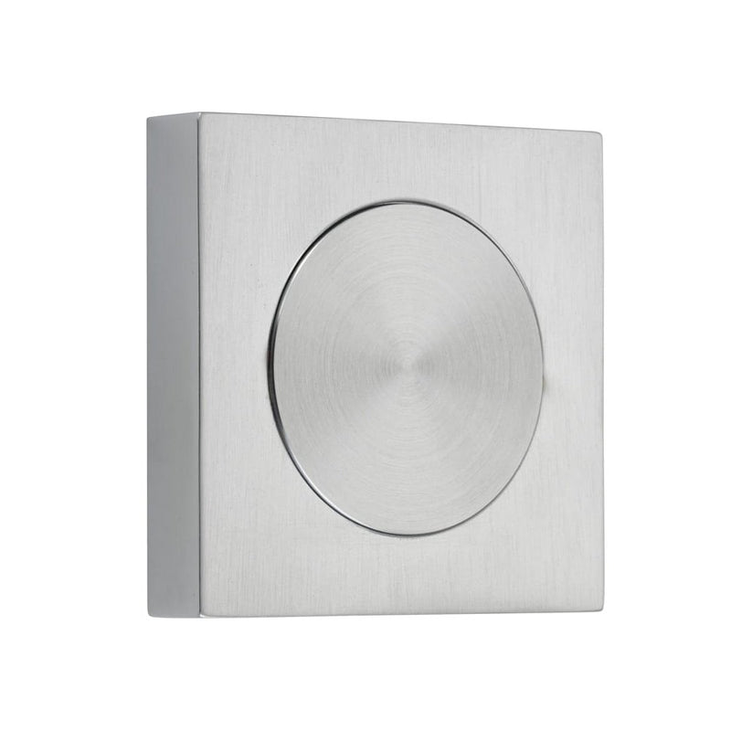 Blank Rose Square Brushed Chrome H52xW52xP10mm