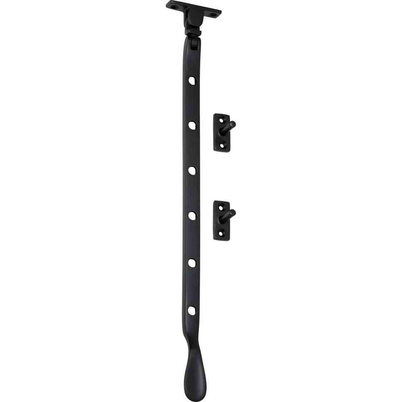Casement Stay Base Fix Large Matt Black