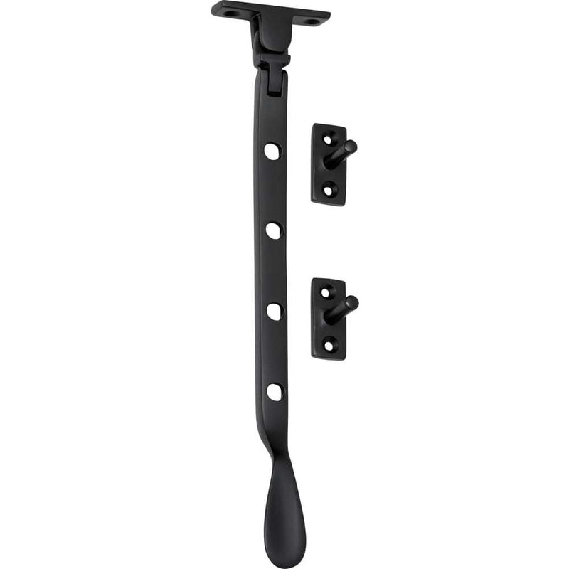 Casement Stay Base Fix Small Matt Black