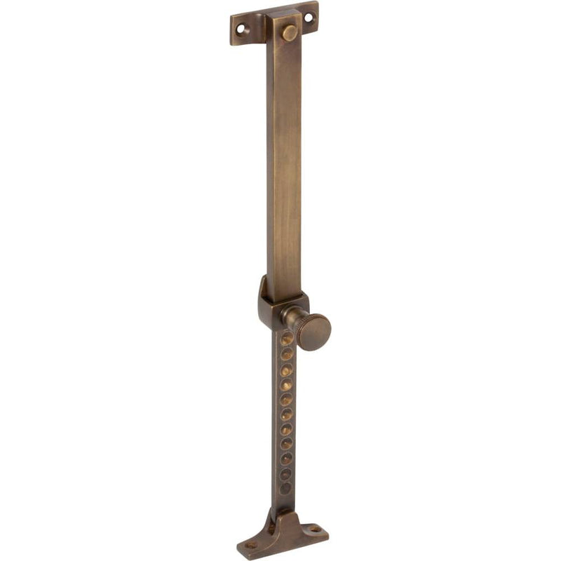Casement Stay Telescopic Screw Down Antique Brass