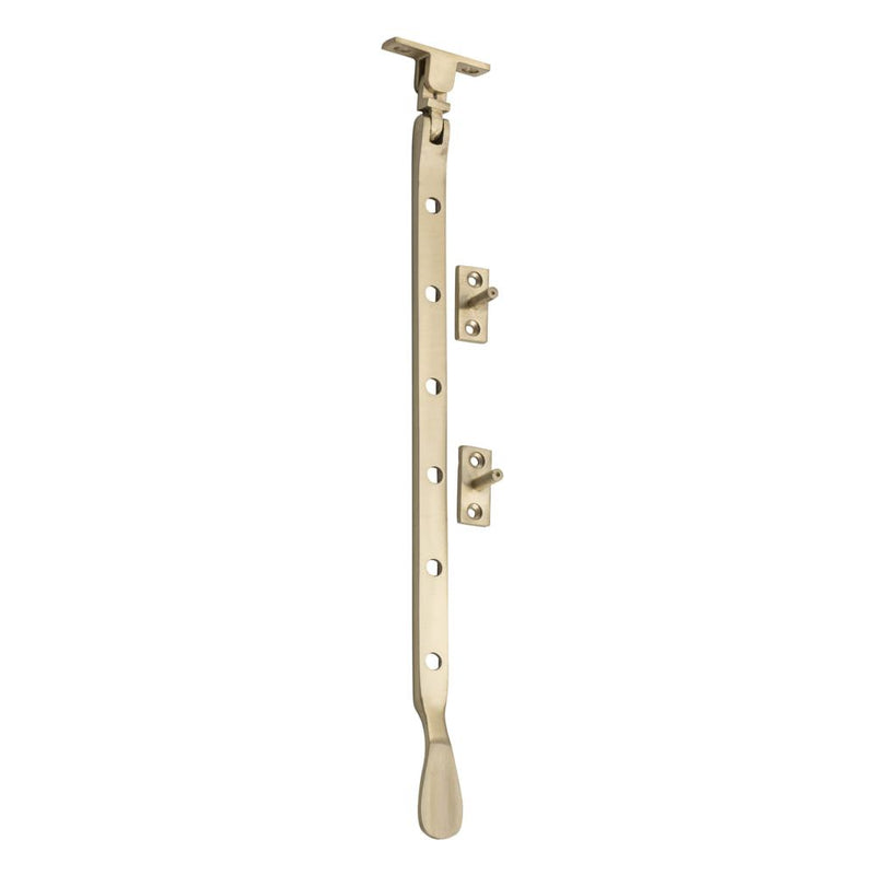 Casement Stay Base Fix Large Satin Brass