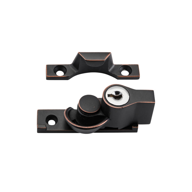 *Out Of Stock* Sash Fastener Locking Narrow Zinc Alloy Antique Copper