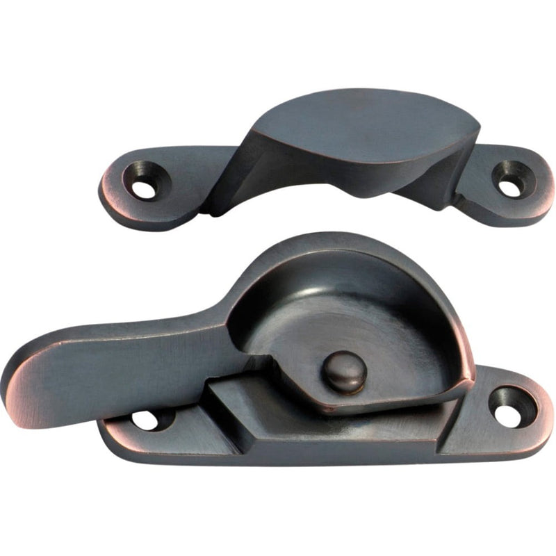 Sash Fastener Narrow Antique Copper