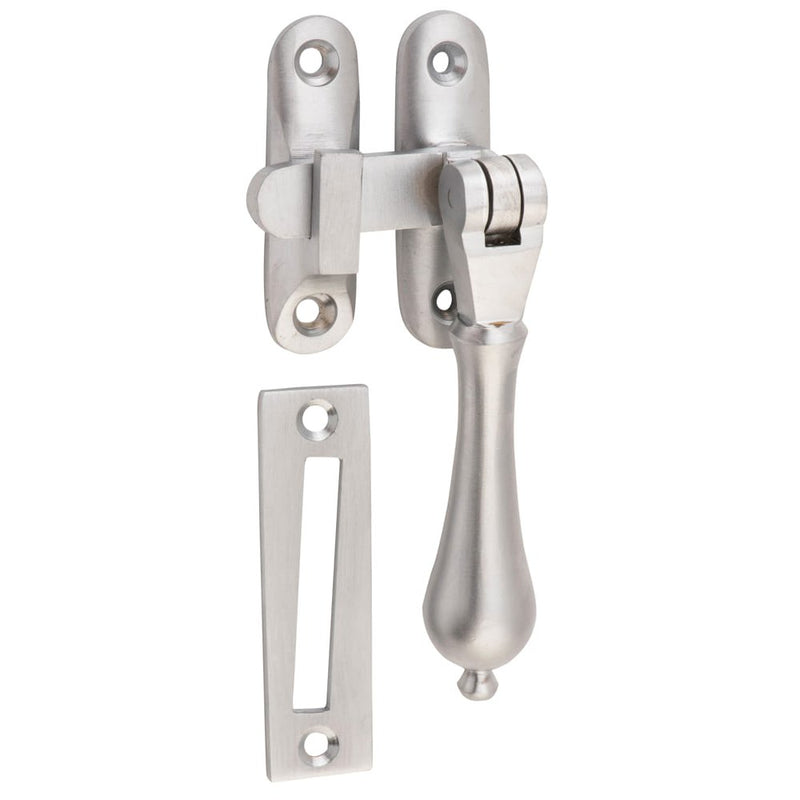 Casement Fastener Teardrop Long Throw Satin Chrome