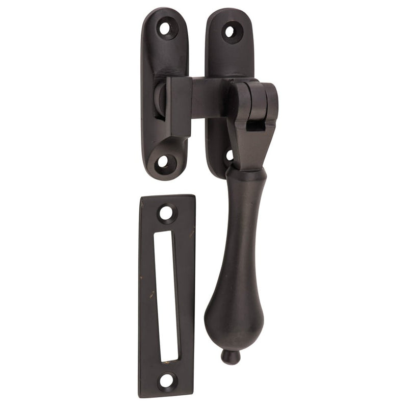 Casement Fastener Teardrop Matt Black