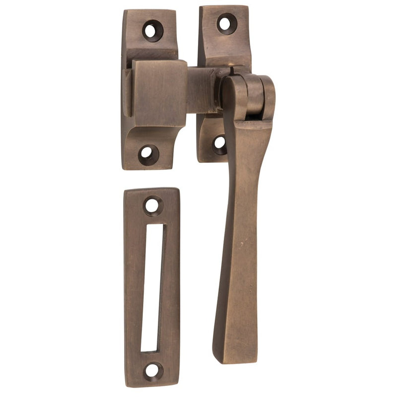 Casement Fastener Square Antique Brass