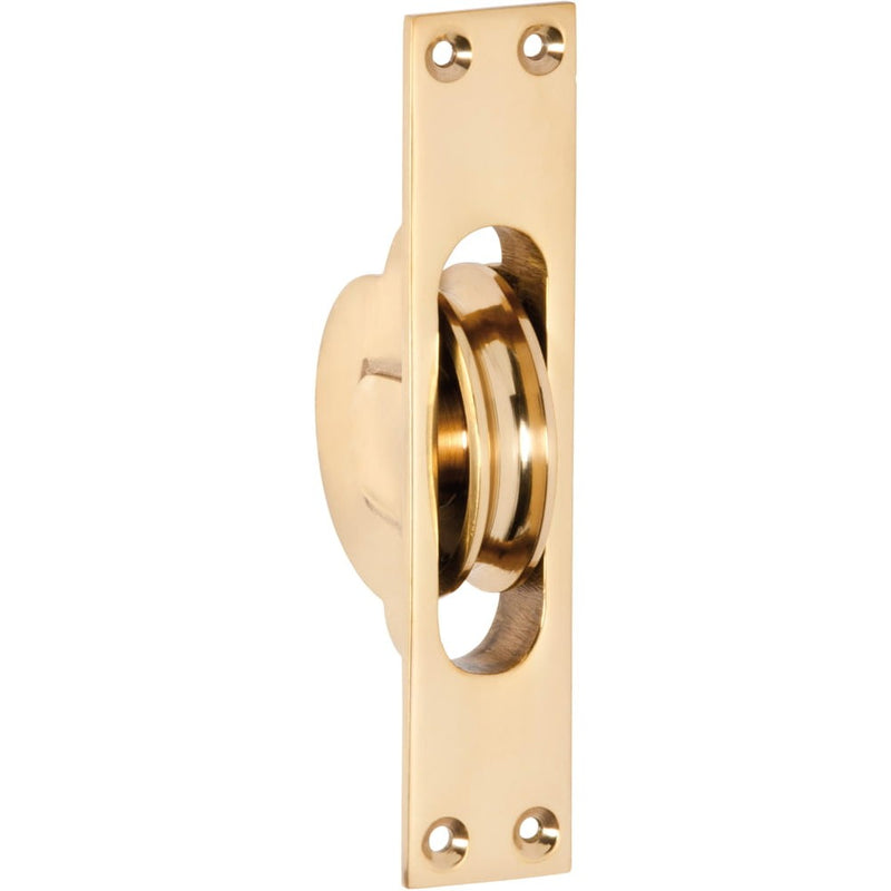Sash Pulley Polished Brass