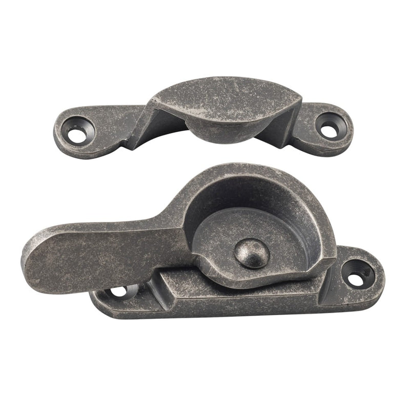 Sash Fastener Narrow Rumbled Nickel