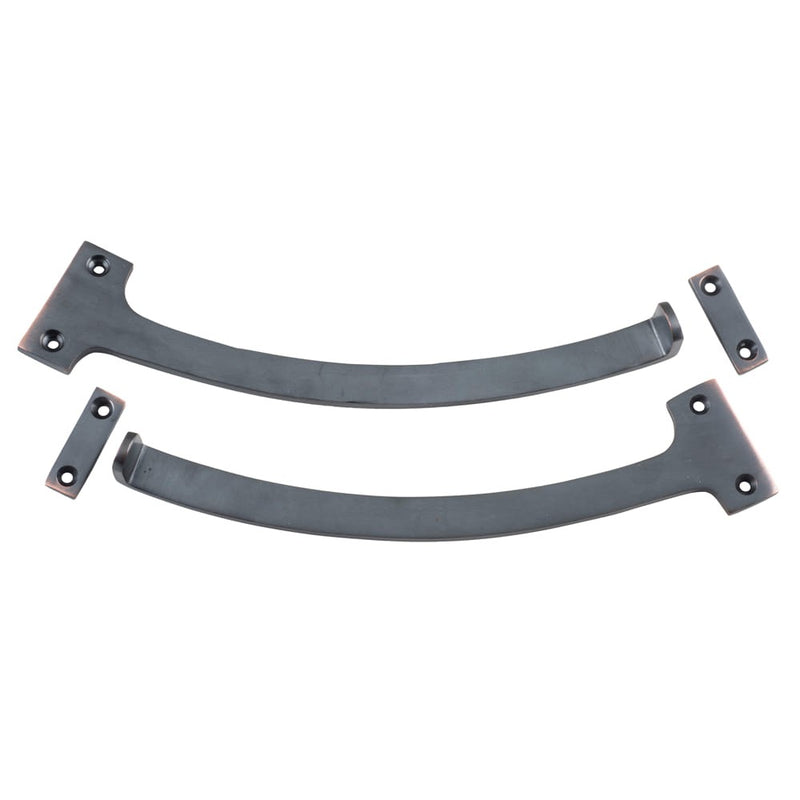 Fanlight Stop Pair Antique Copper