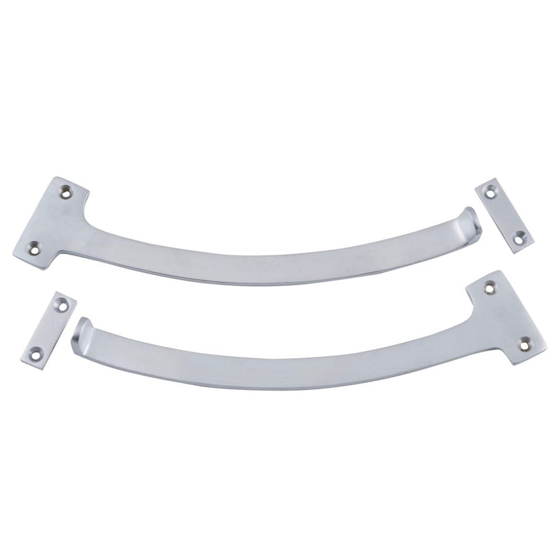 Fanlight Stop Pair Satin Chrome