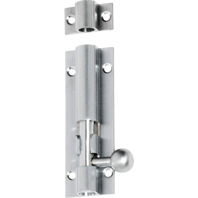 Barrel Bolt Satin Chrome 75mm