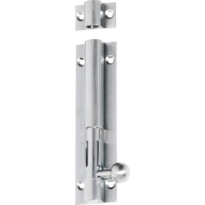 Barrel Bolt Satin Chrome 100mm