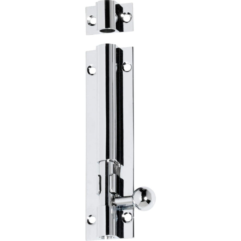 Barrel Bolt Chrome Plated 100mm