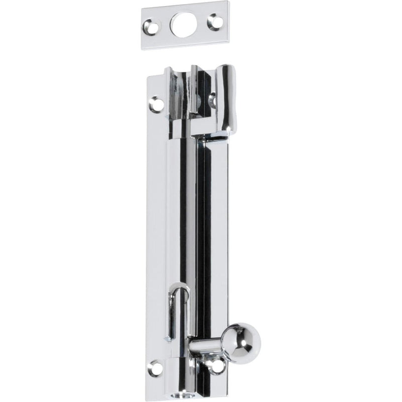 Barrel Bolt Offset Chrome Plated 100mm