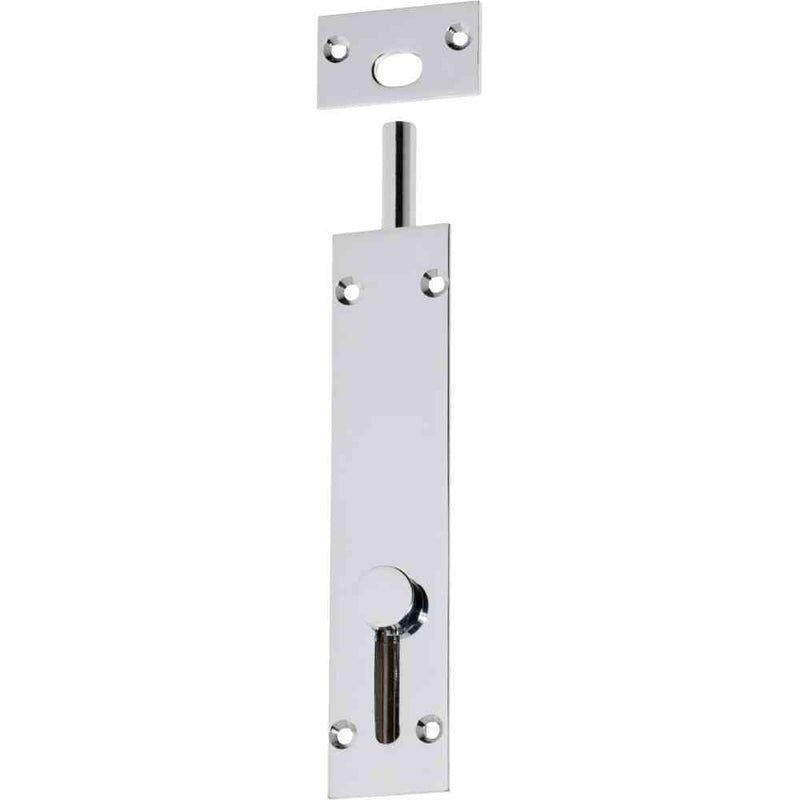 Barrel Bolt Reverse Chrome Plated 150mm