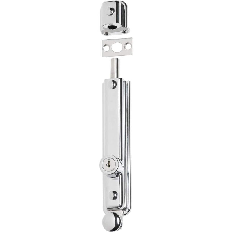 Surface Bolt Locking Zinc Alloy Chrome Plated 150mm