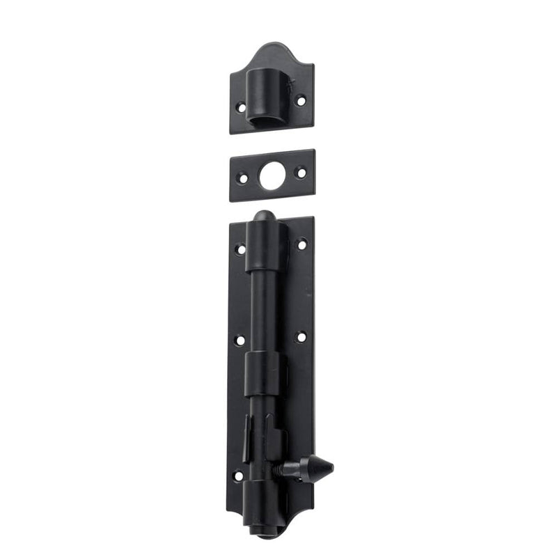 Tower Bolt Iron Matt Black L215xW48mm