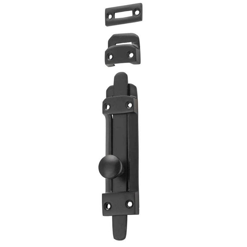 Tower Bolt Matt Black H118xW32mm