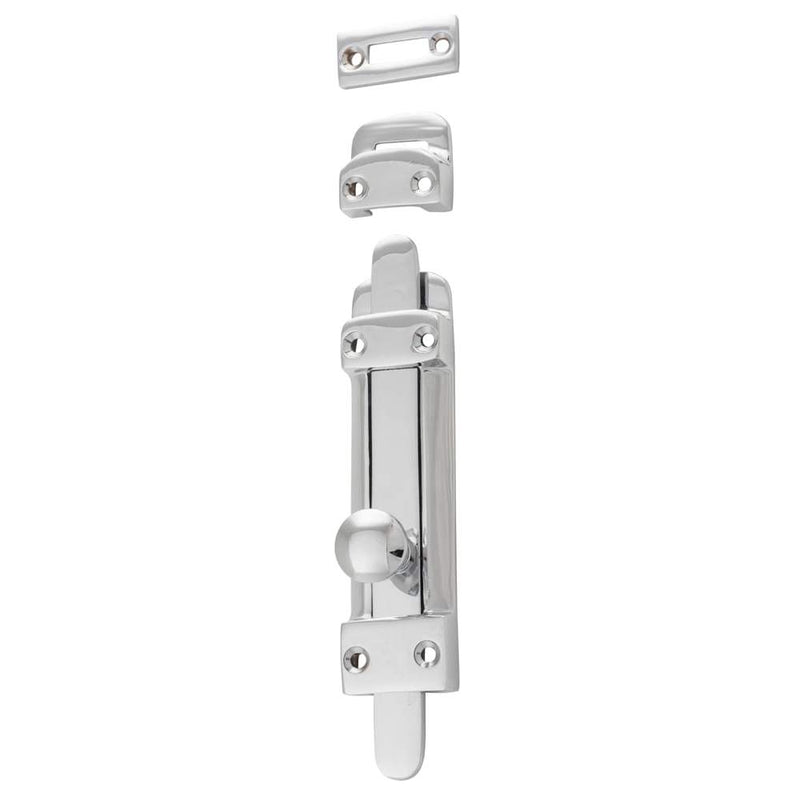 Tower Bolt Chrome Plated H118xW32mm
