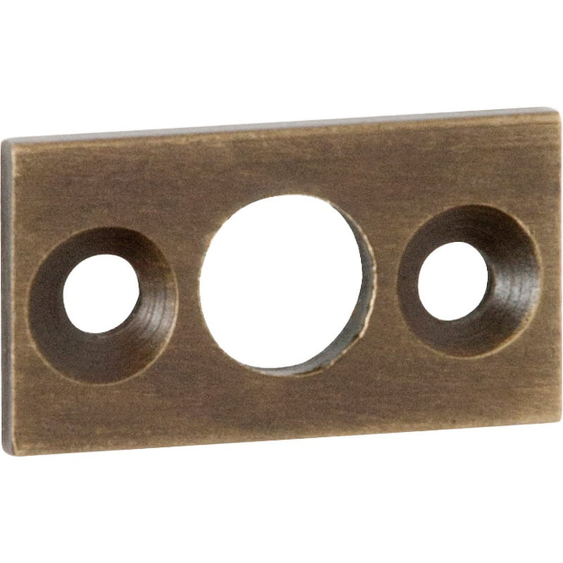 Plate Keeper Antique Brass L25xW13mm Bolt 7.5mm