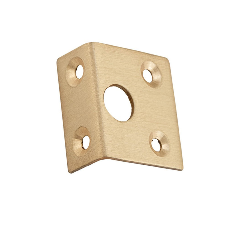 Right Angle Keeper Satin Brass Bolt 7.5mm