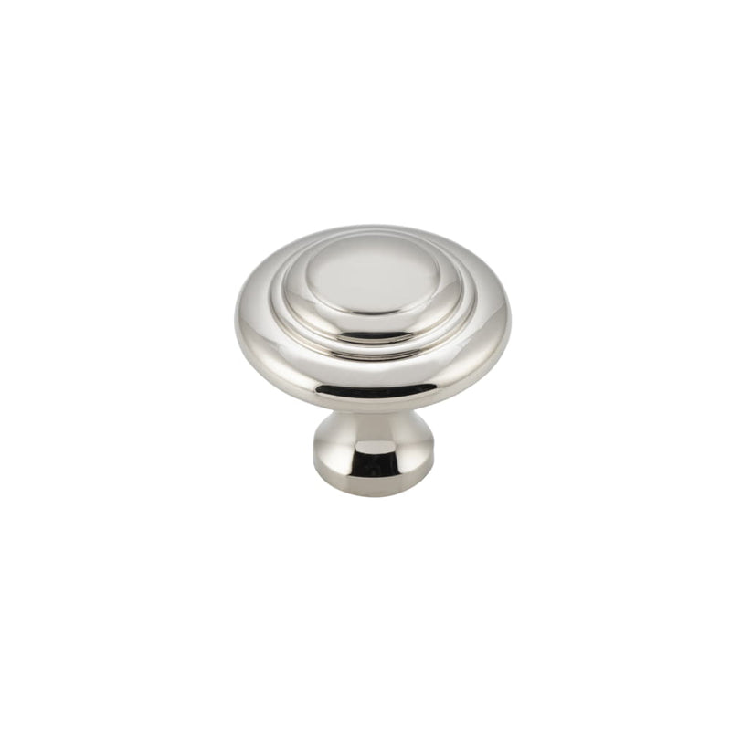 Cupboard Knob Domed Polished Nickel 25mm