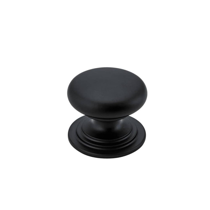 Cupboard Knob Sarlat Matt Black 38mm