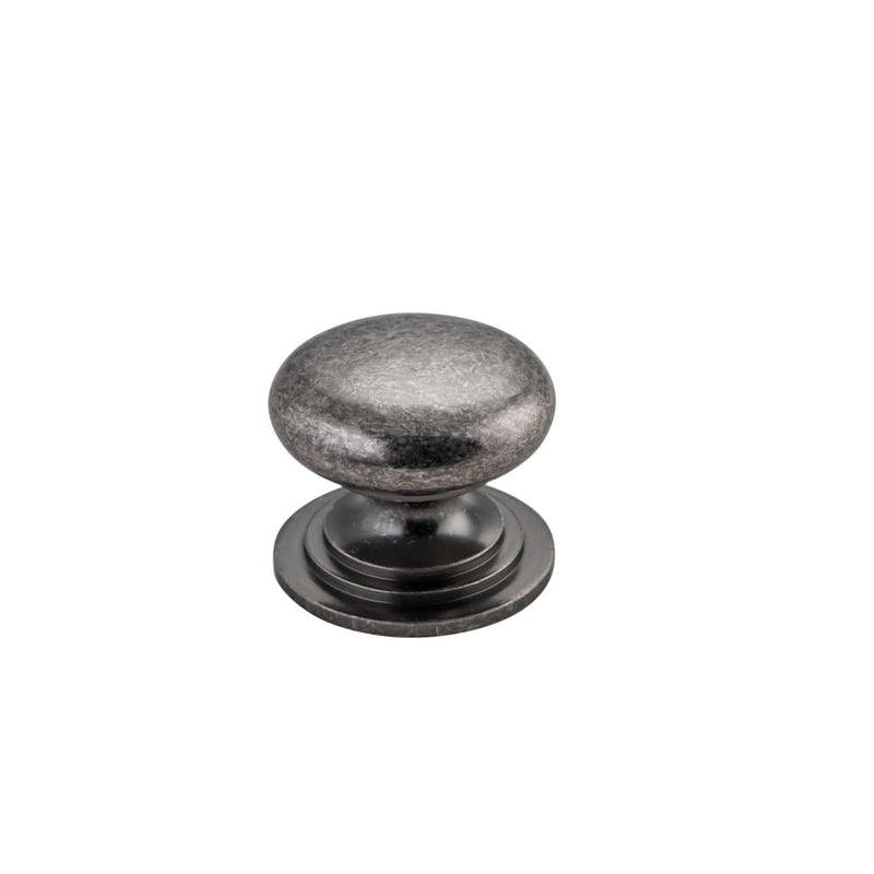 Cupboard Knob Sarlat Distressed Nickel 38mm