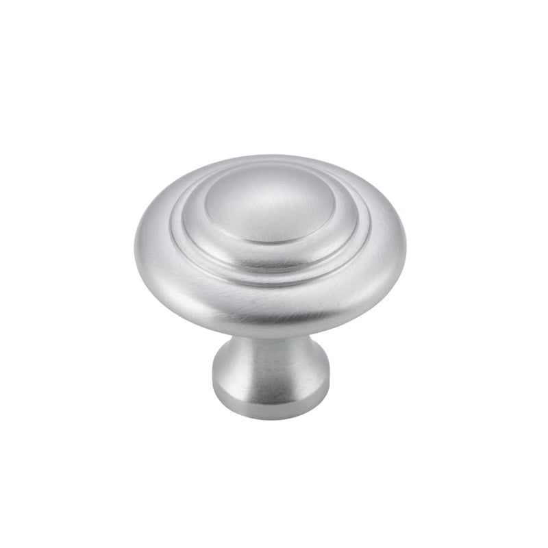Cupboard Knob Domed Satin Chrome 32mm