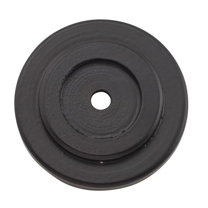Backplate For Domed Cupboard Knob Iron Matt Black 38mm