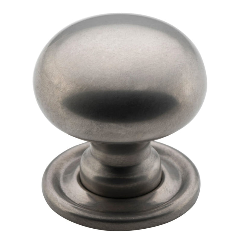 Cupboard Knob Sheet Brass Satin Nickel 25mm